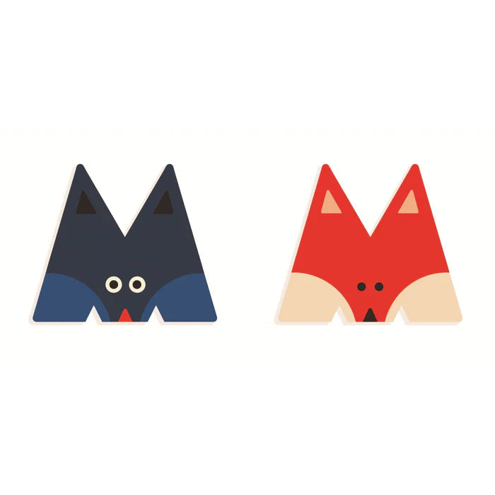 Wood Letters Graphic Animal - M