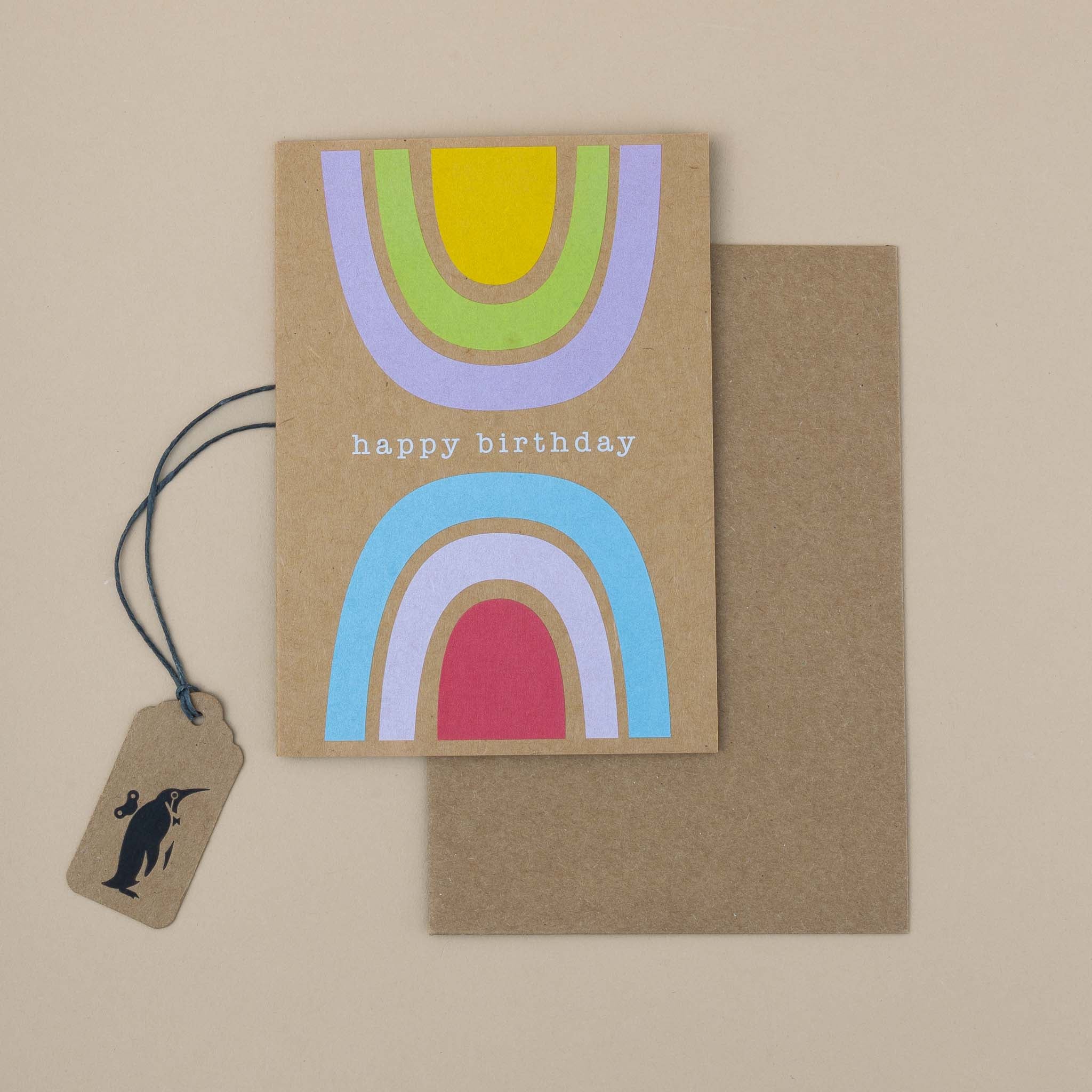 Double Rainbow Birthday Greeting Card