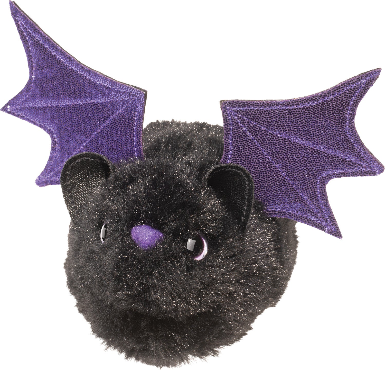 4.5" Black Bat with Sparkle Wings