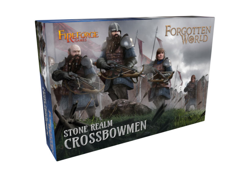 Stone Realm Dwarf Crossbowmen, 28mm Plastic Kit Figures