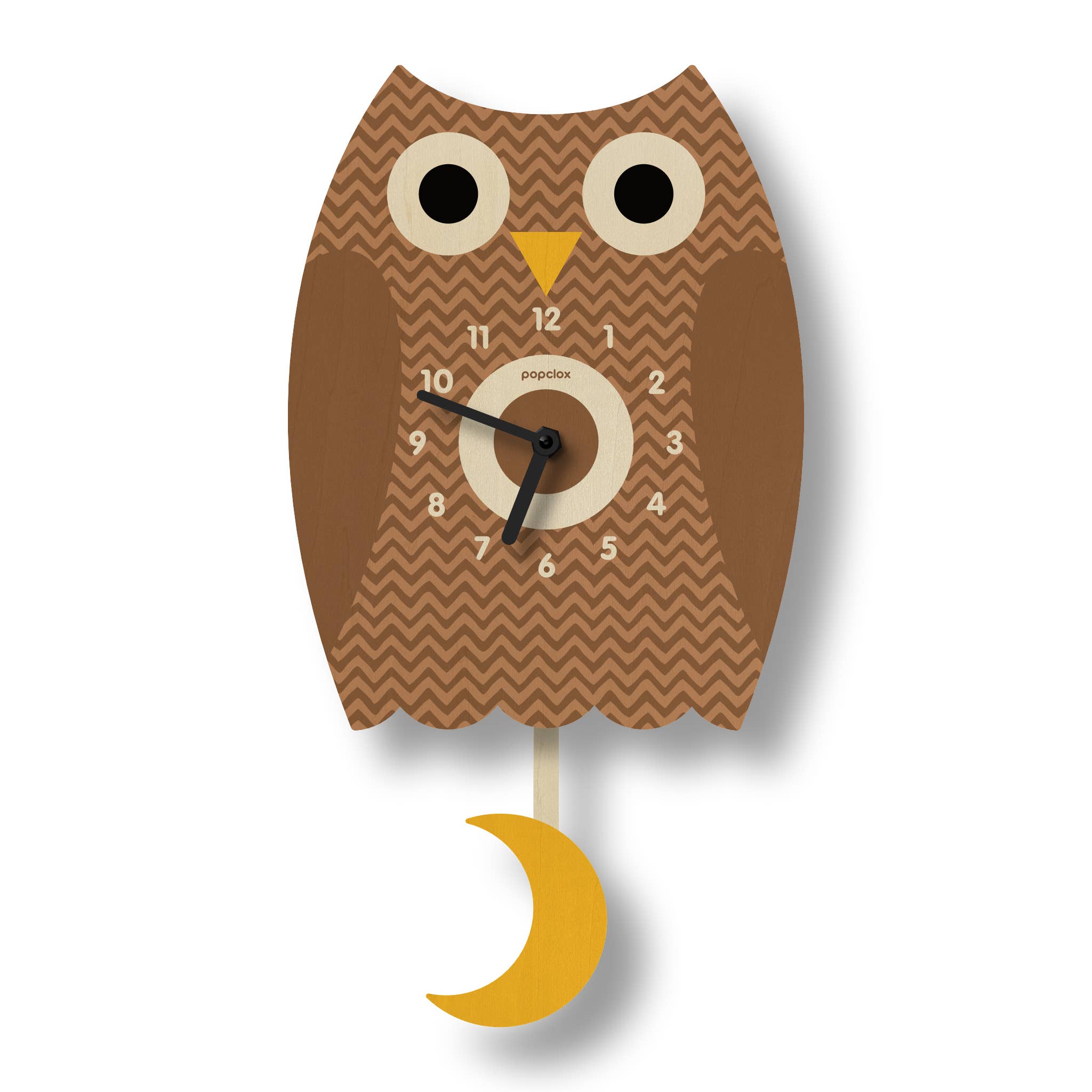 Owl Pendulum Clock - Wood
