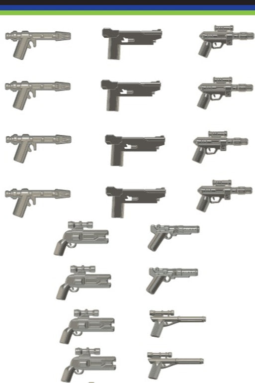 Mando Hunter Metal Grey Blaster Pack