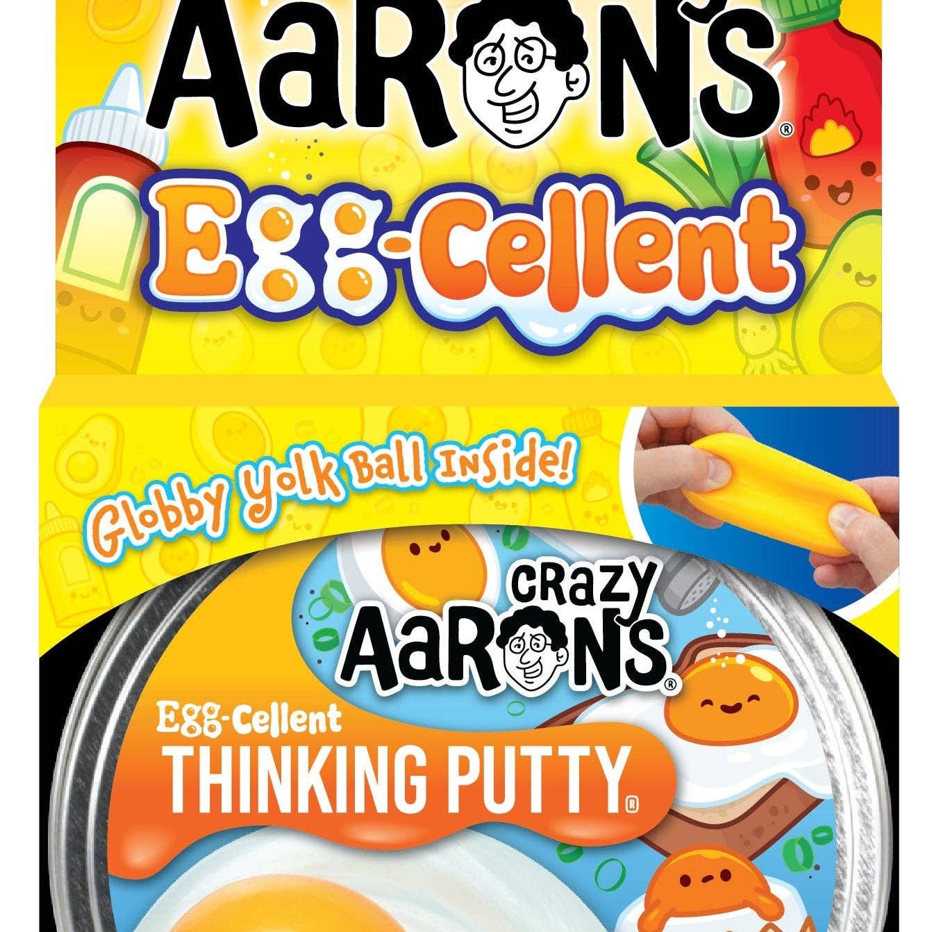 Crazy Aaron's Thinking Putty 4" Tin- Eggcellent
