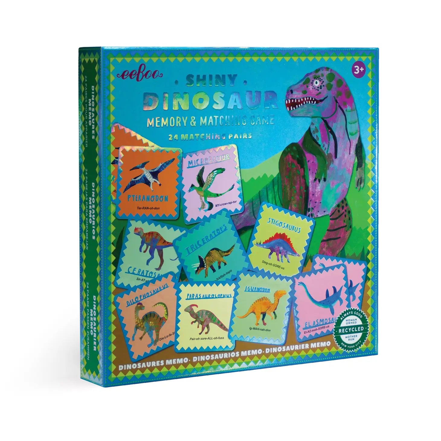 Shiny Dinosaur Memory Matching Game