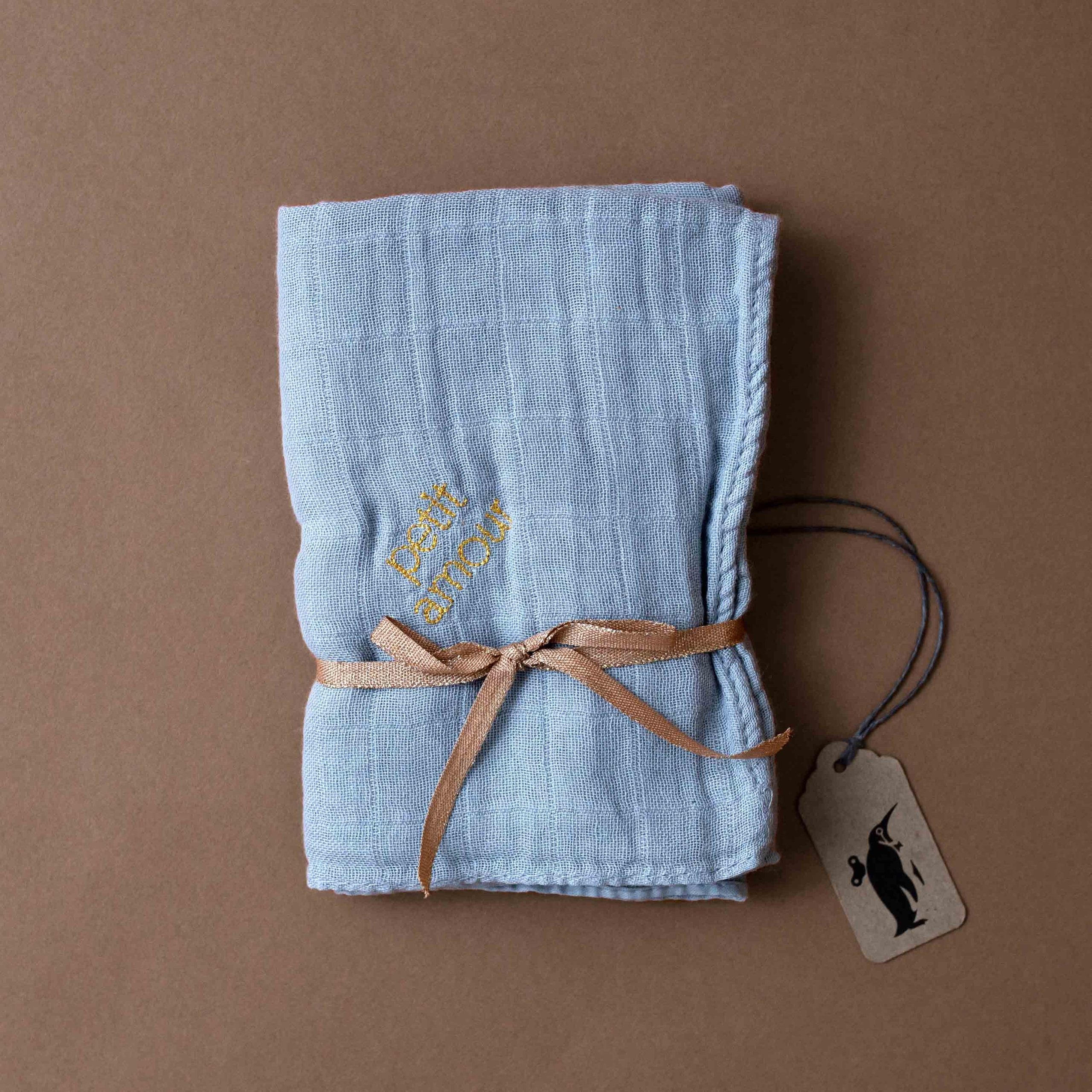 Embroidered Cotton Muslin Square | Caillou