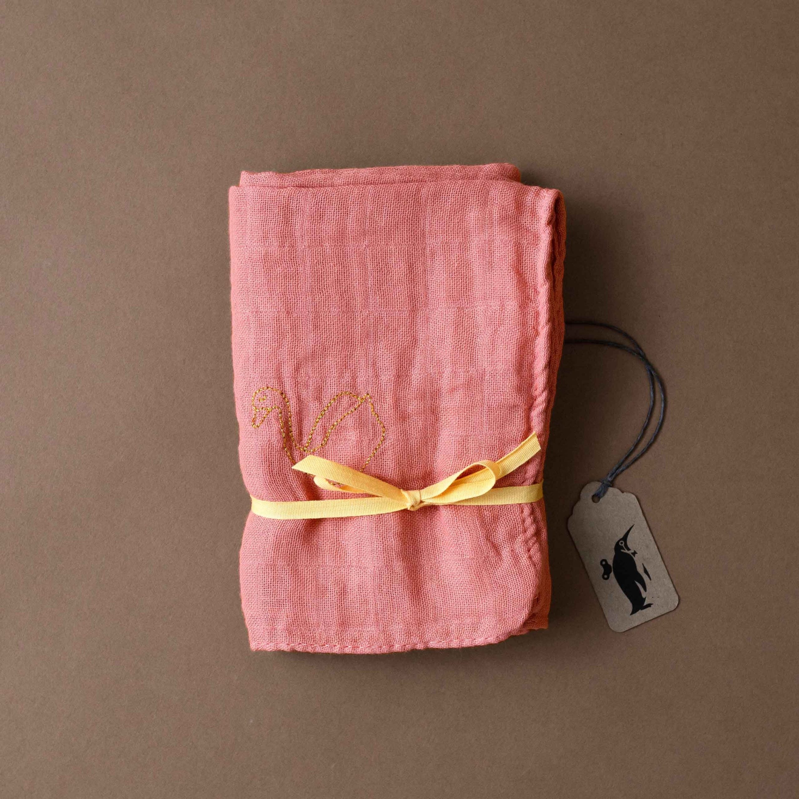 Embroidered Cotton Muslin Square | Pêche de Vigne
