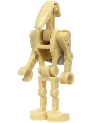 SW1320 Battle Droid - Tan, Light Bluish Gray Clip on Back