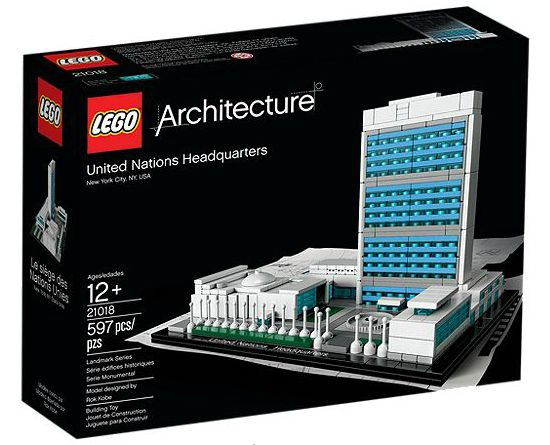21018 United Nations Headquarters, Retired, Certified in Original Box, Pre-Owned