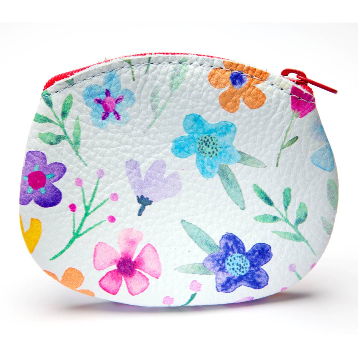 Leather Coin Purse - Floral