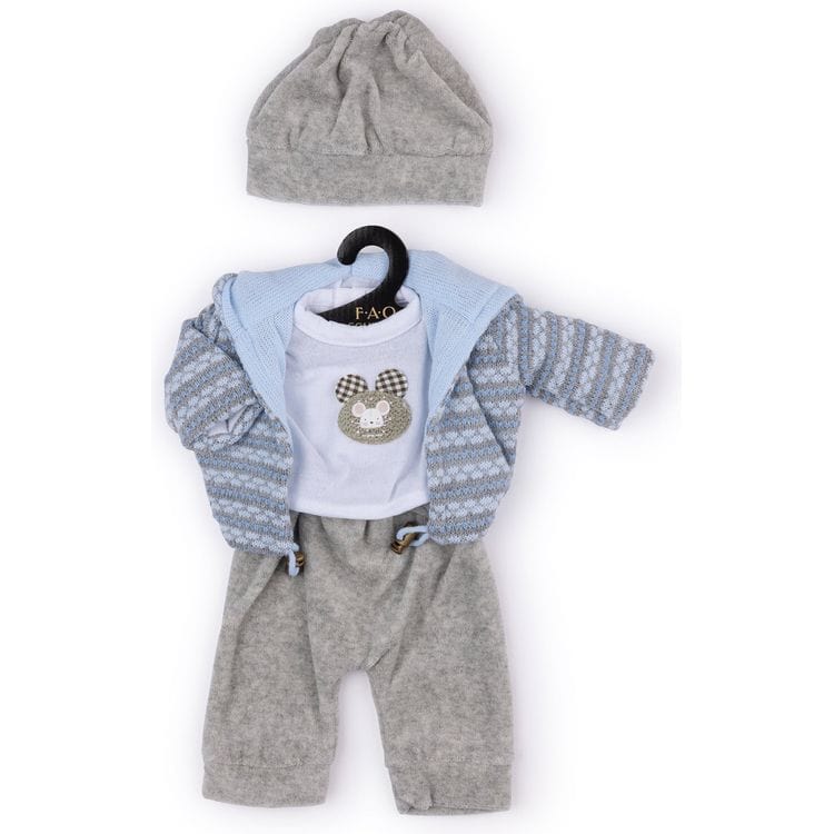My FAO Doll Outfit - Light Blue & Grey