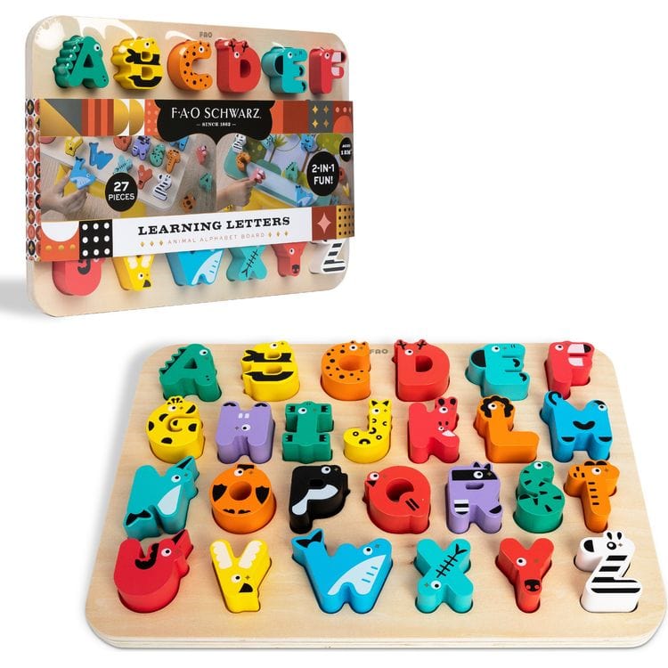 Learning Letters Animal Alphabet Board