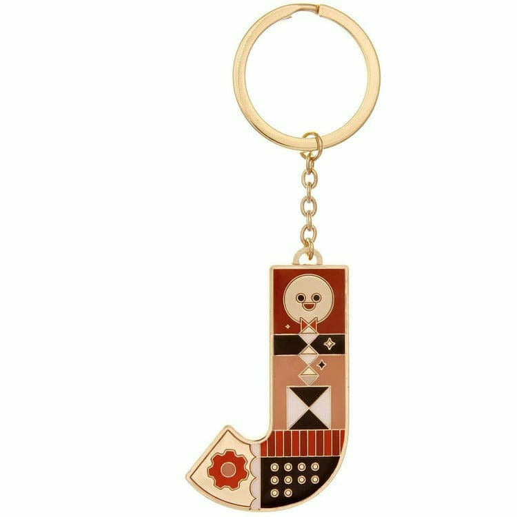 Small Initial FAO Keychain - Letter J