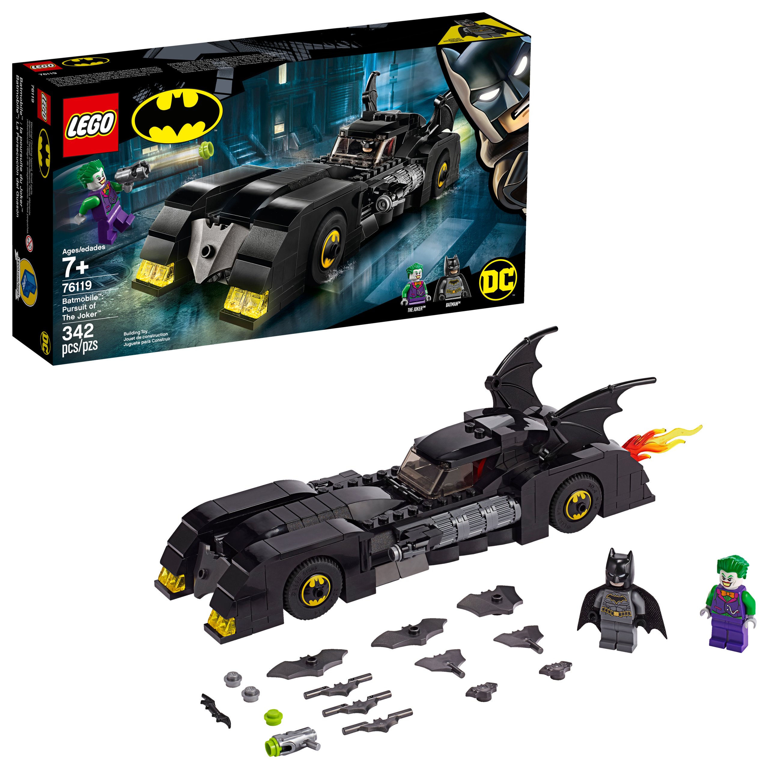 LEGO Batman 76119 Batmobile: Pursuit of The Joker, Retired, Certified in white box, Pre-Owned