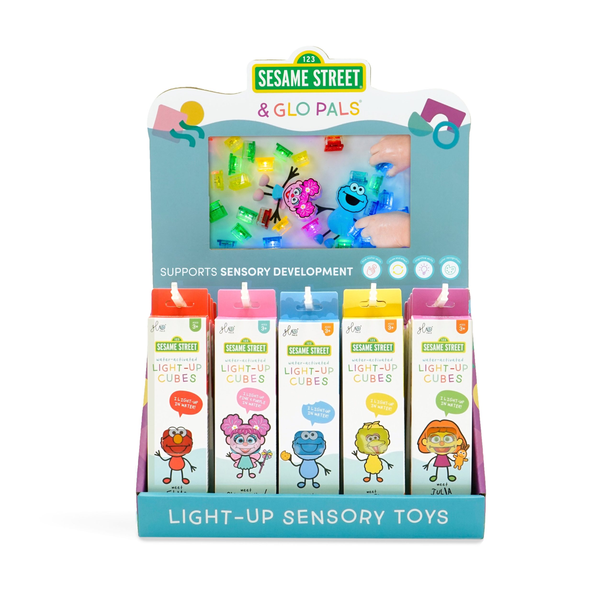 Glo Pals Sesame Street Light Up Cubes 4pk