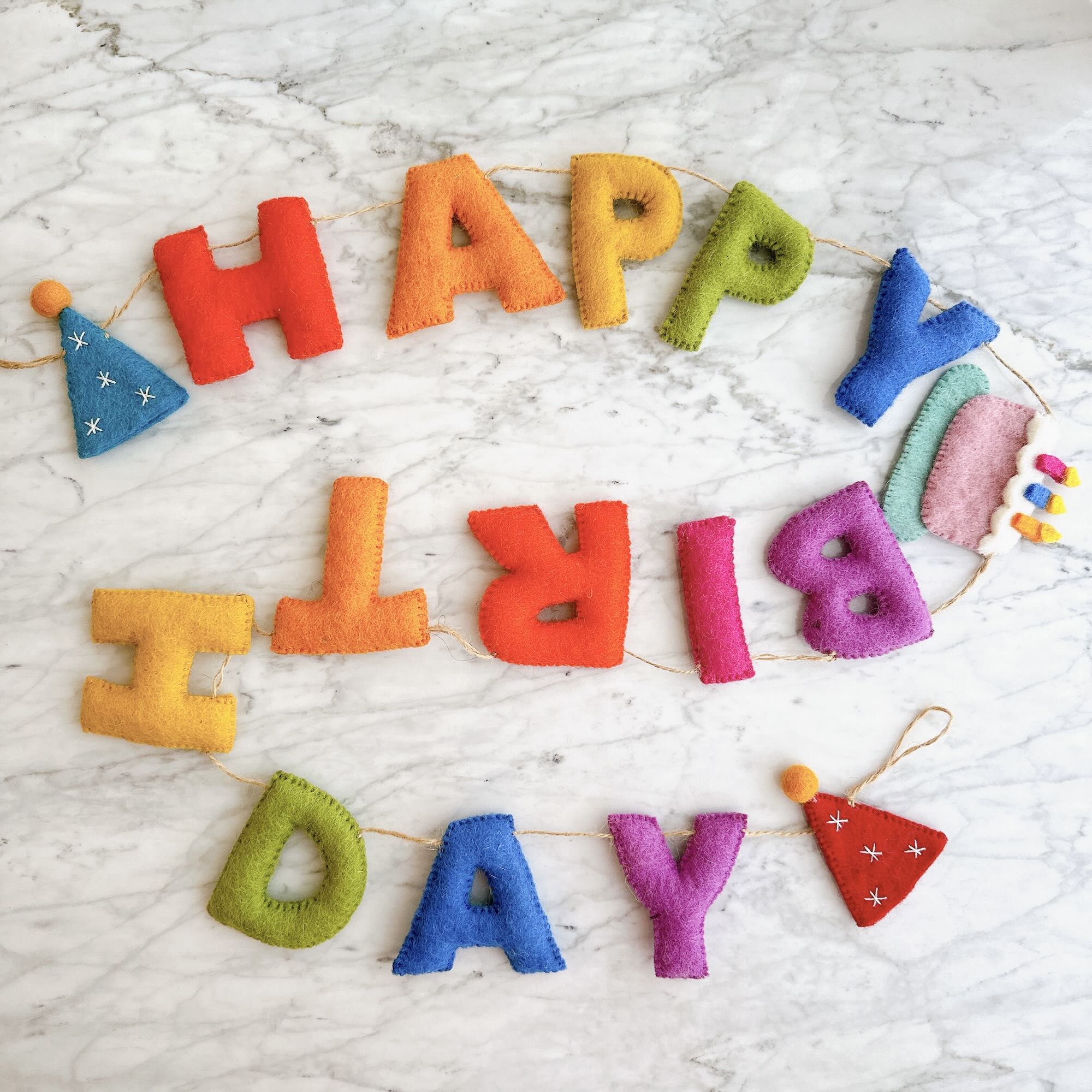 Felt Garland - Happy Birthday