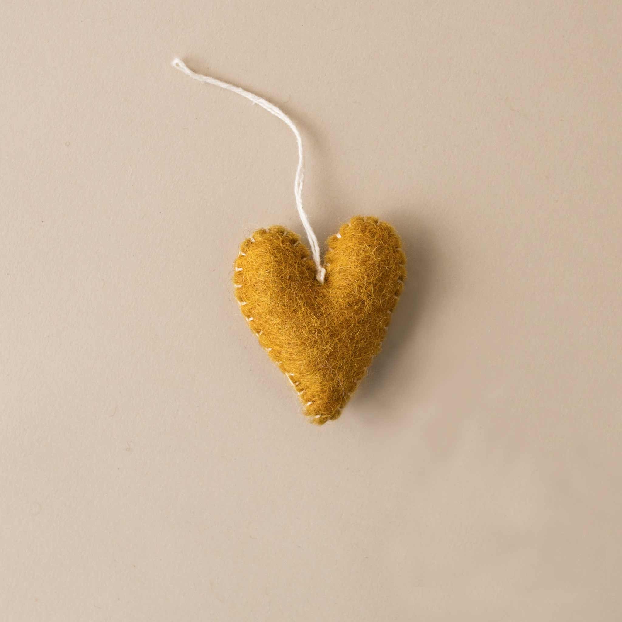 Felted Stitch Heart | Ochre