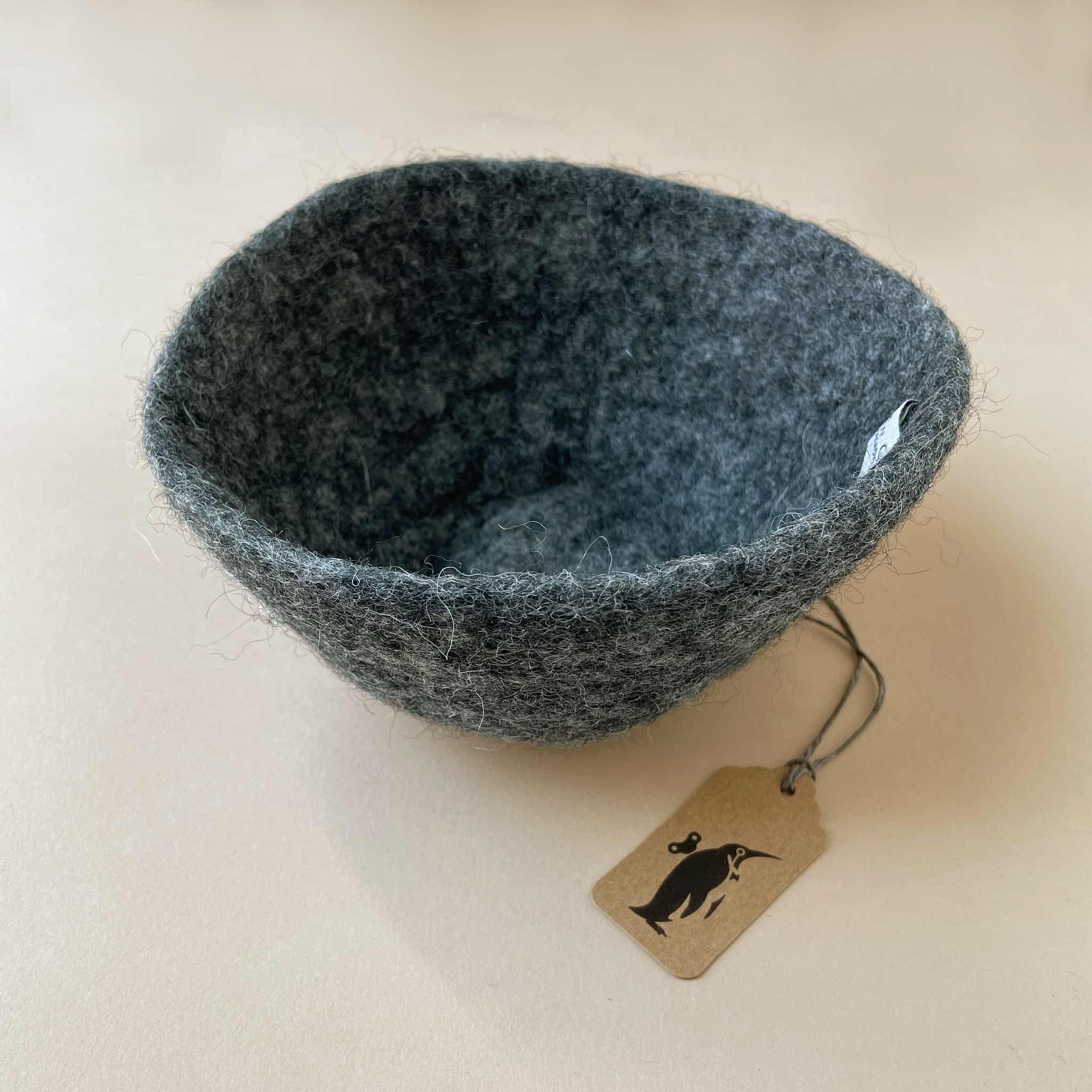 Petite Felted Bowl | Charcoal