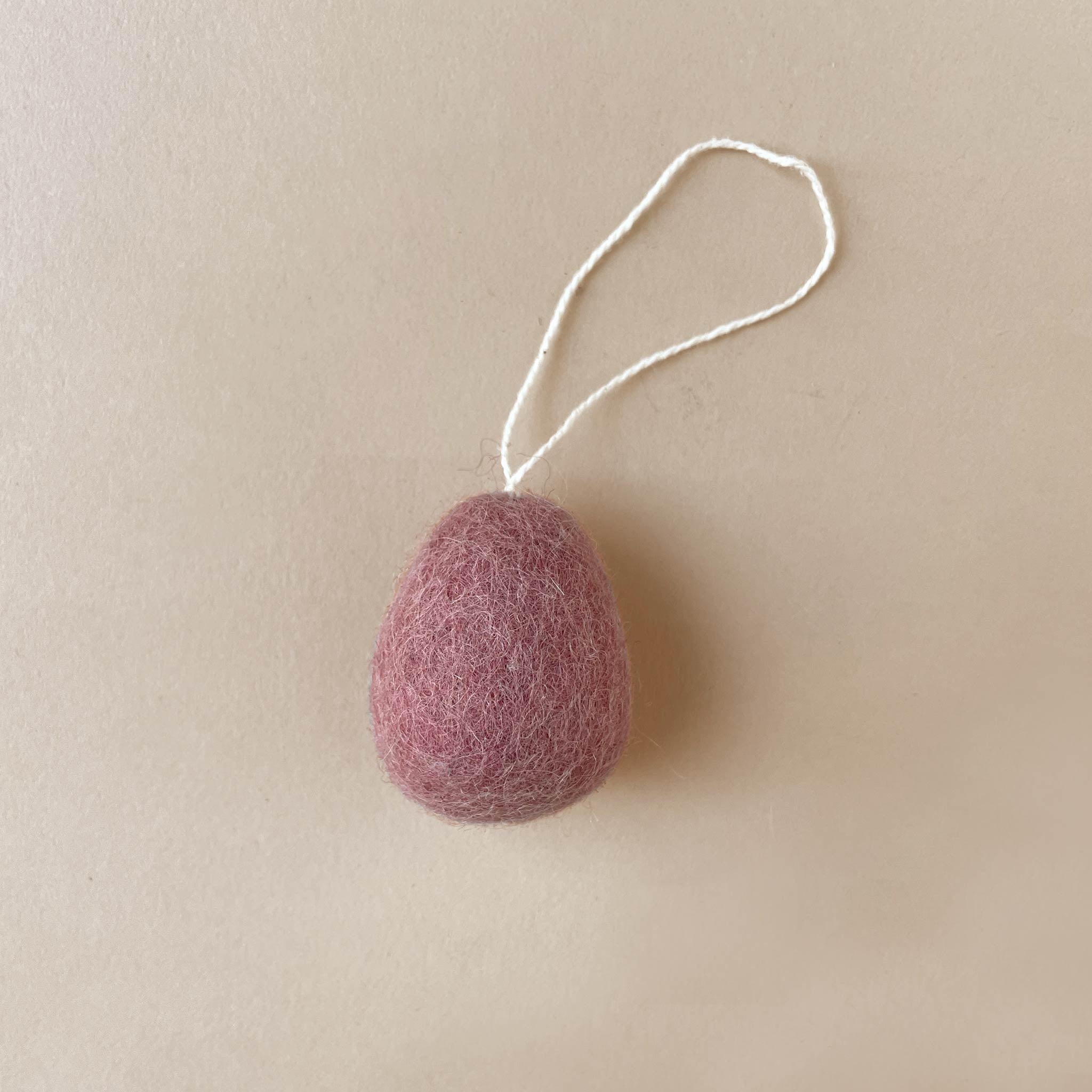 Felted Egg Ornament | Rose