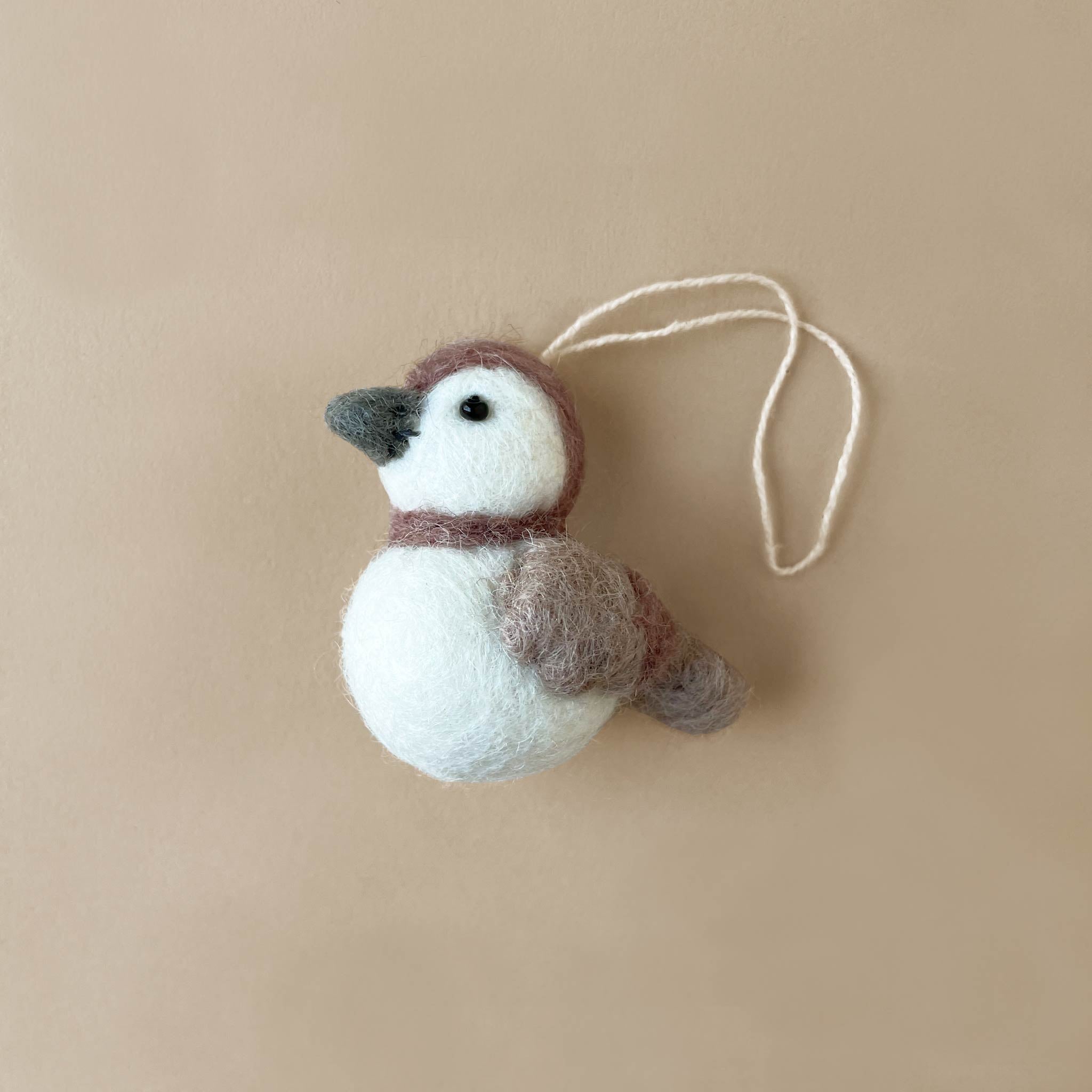 Felted Sparrow Ornament | Lavender