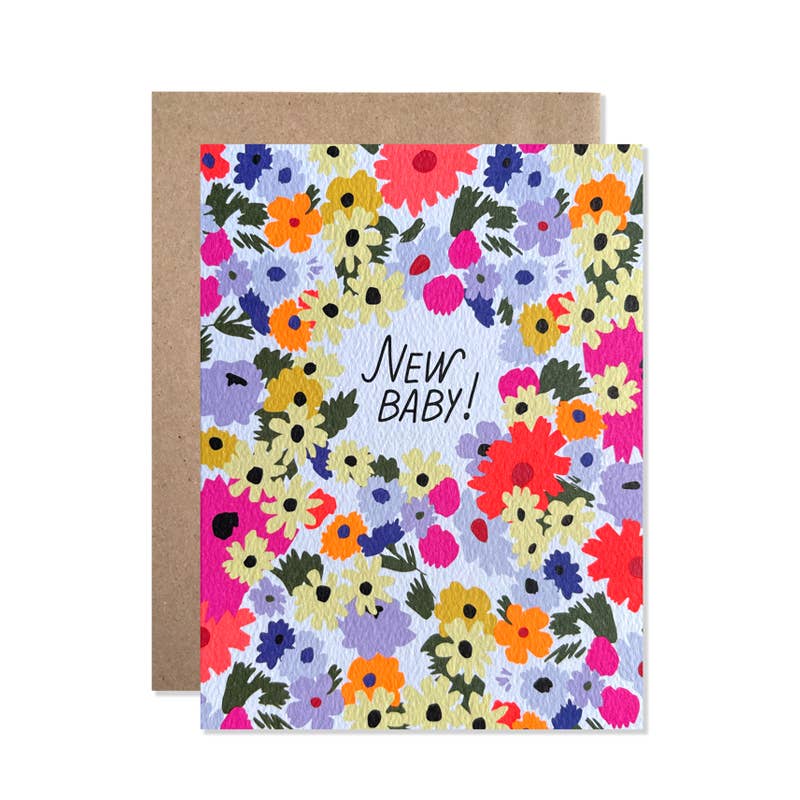 New Baby Martha's Garden Card