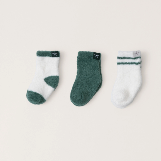 Barefoot Dreams CozyChic Lite Infant 3 Pack Sock Set