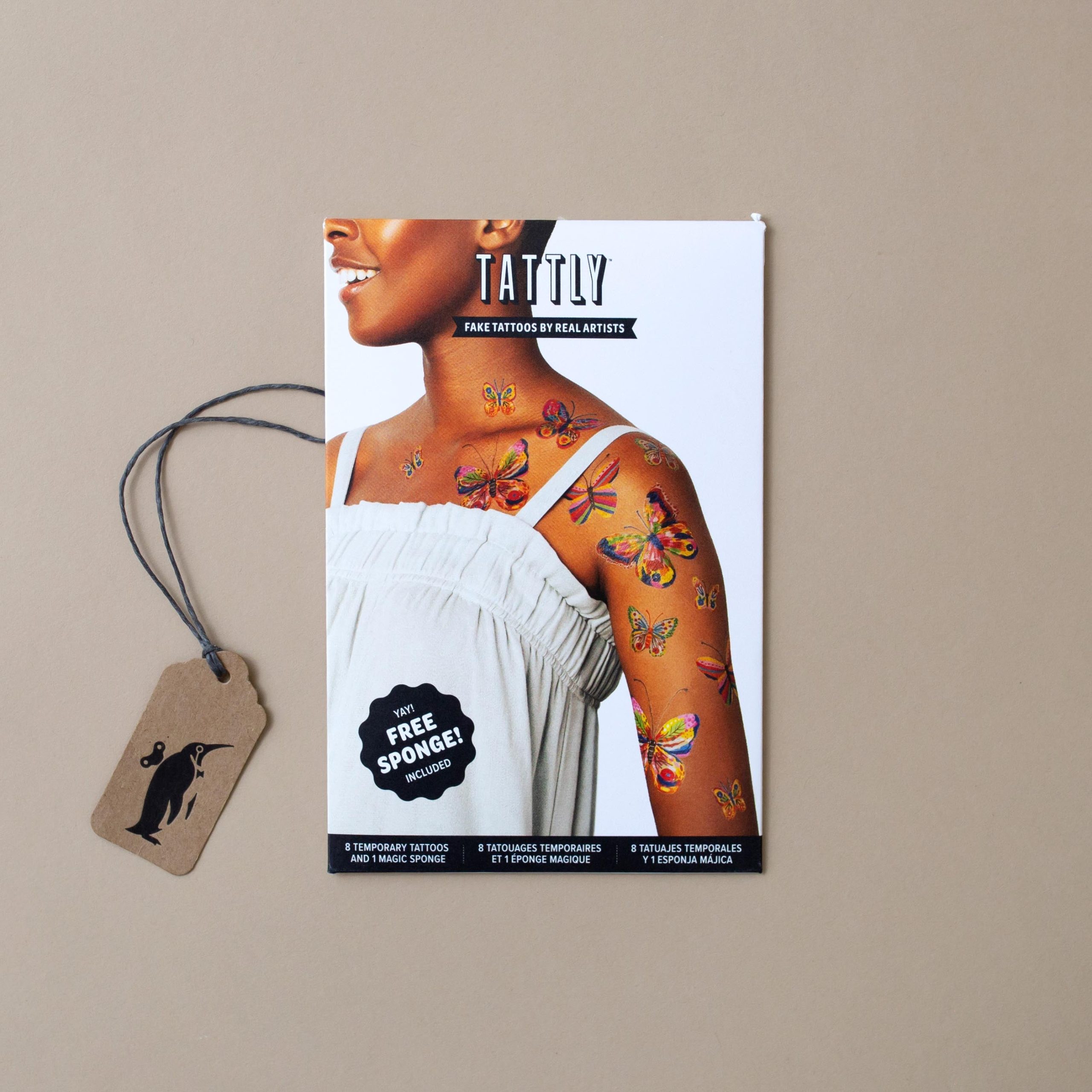 Fluttering Colors Temporary Tattoo Set