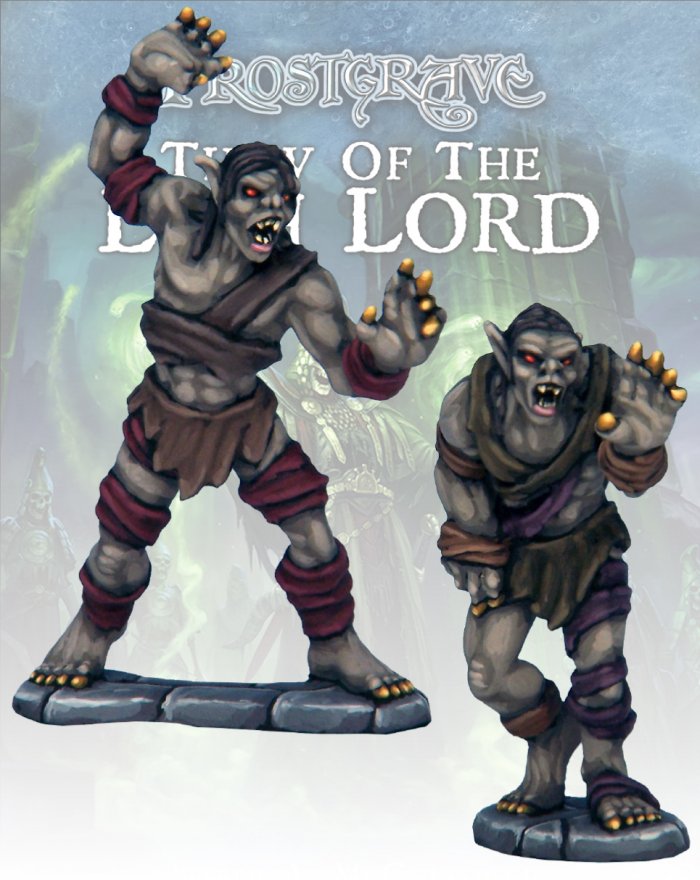 North Star Military Figures - Frostgrave Ghouls, 28 mm Scale Model Metal Figures
