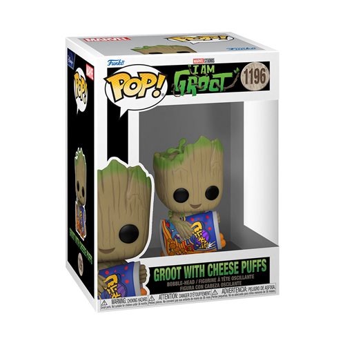 I Am Groot - Groot with Cheese Puffs Funko Pop! Vinyl Figure