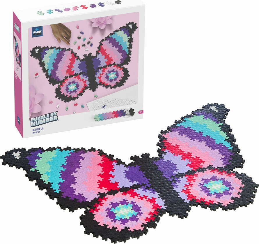 Plus-Plus Puzzle By Number - Butterfly