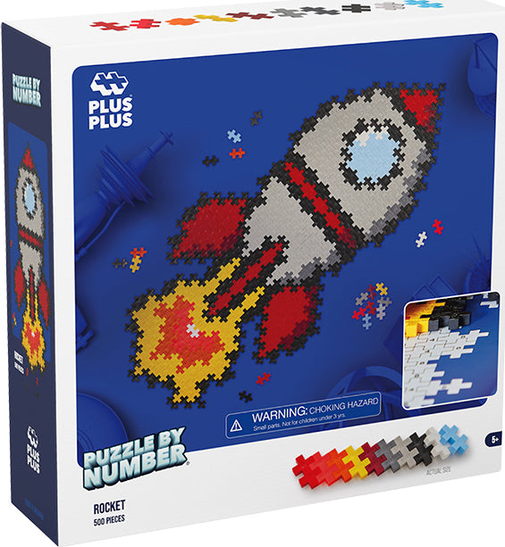 Plus-Plus Puzzle By Number - Rocket