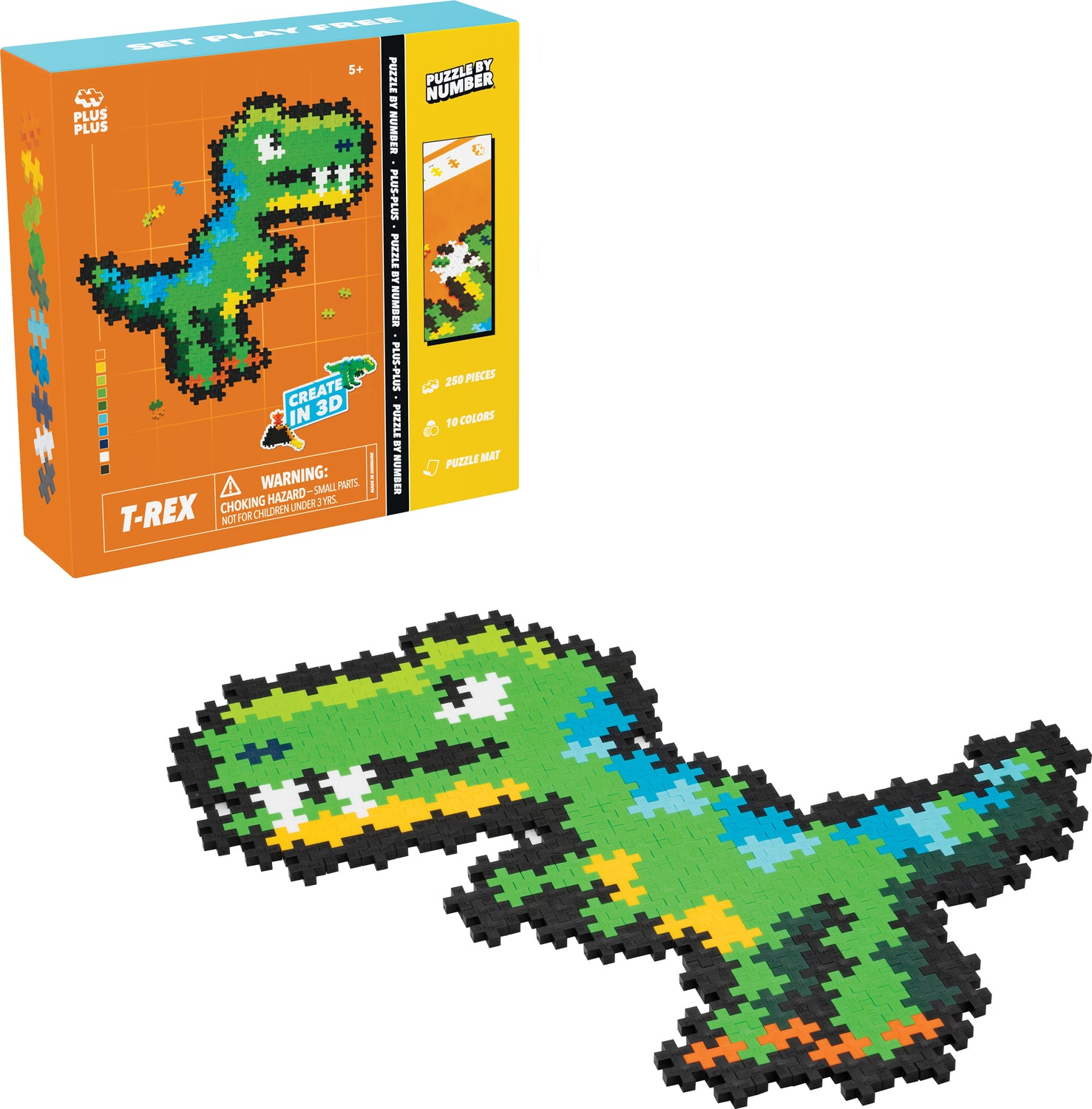 Plus-Plus Puzzle By Number - T-Rex