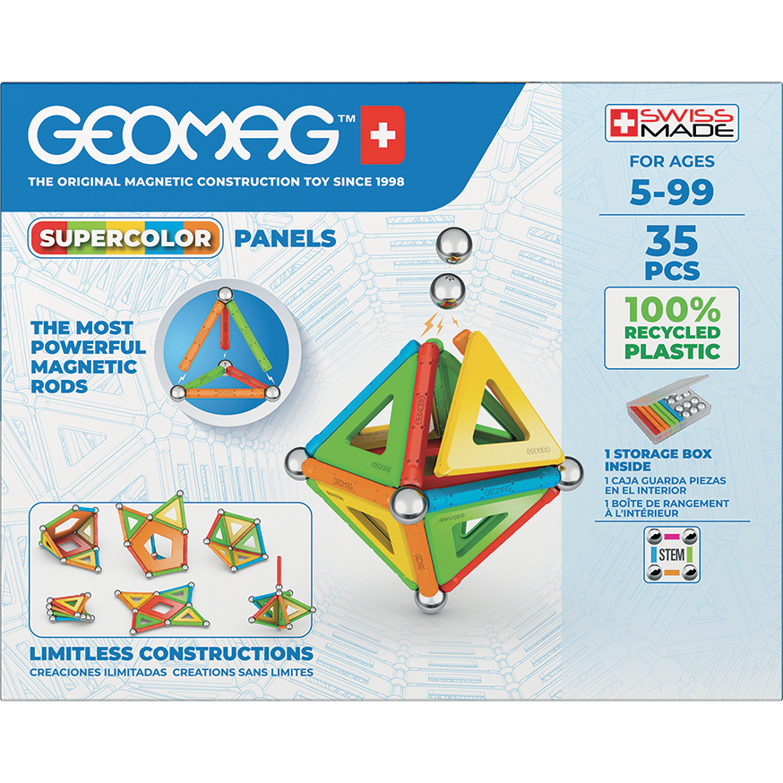 Geomag Supercolor Panels Recycled 35 Pieces