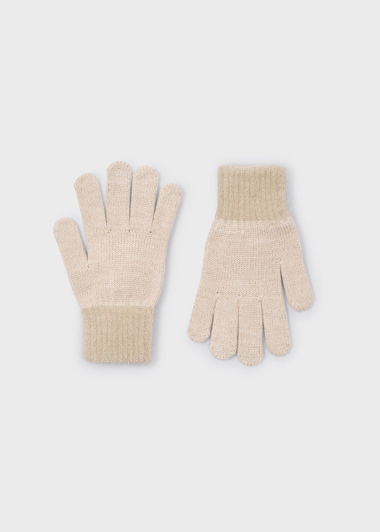 Mayoral Girls Faux Fur Knit Gloves