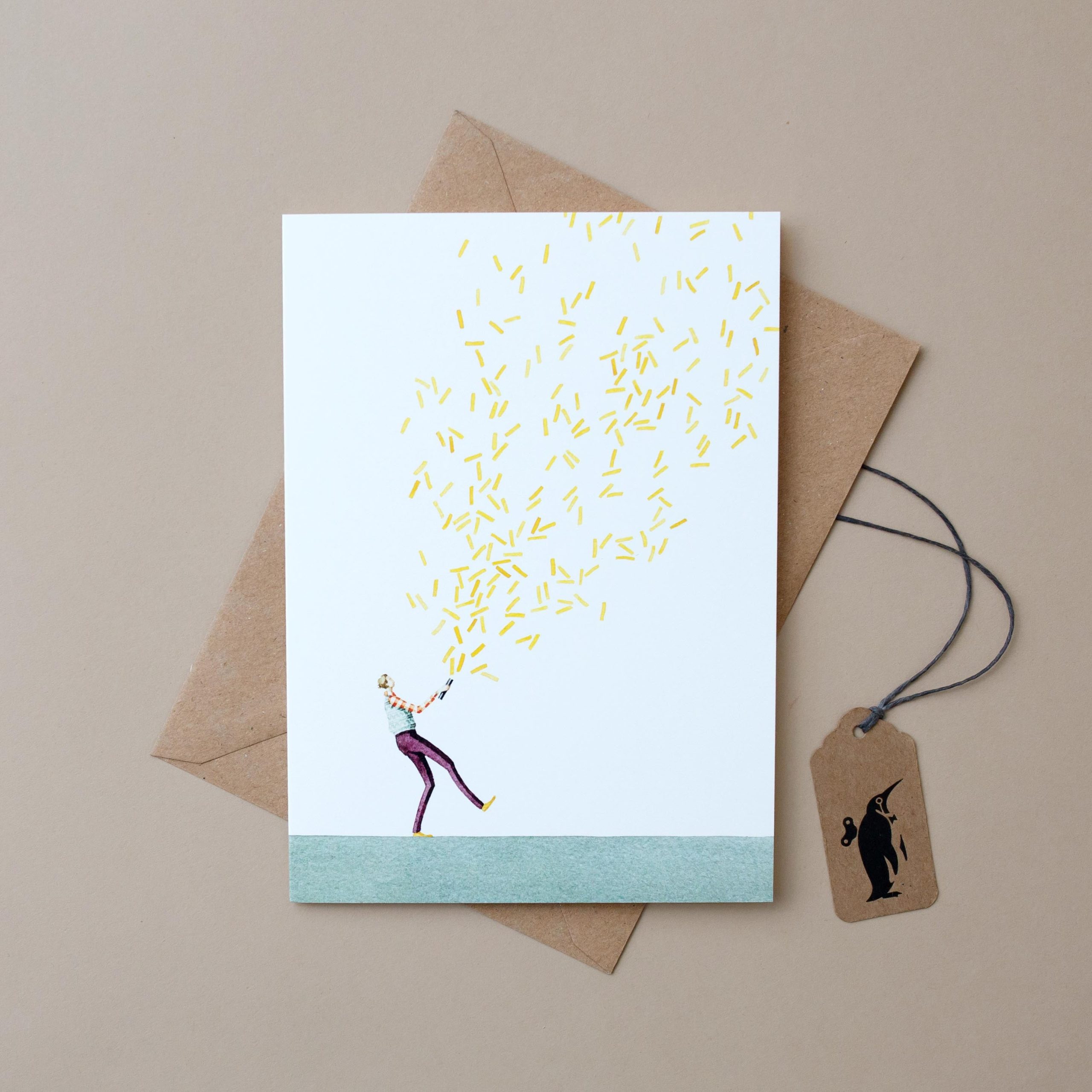 Glitter Bomb Boy Greeting Card
