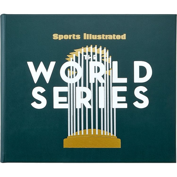 The World Series Book in Green Bonded Leather