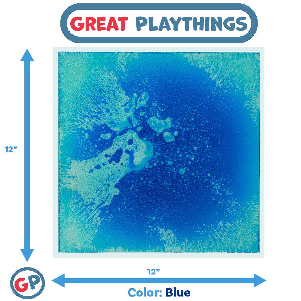 11.8" Square Liquid Sensory Floor Tile