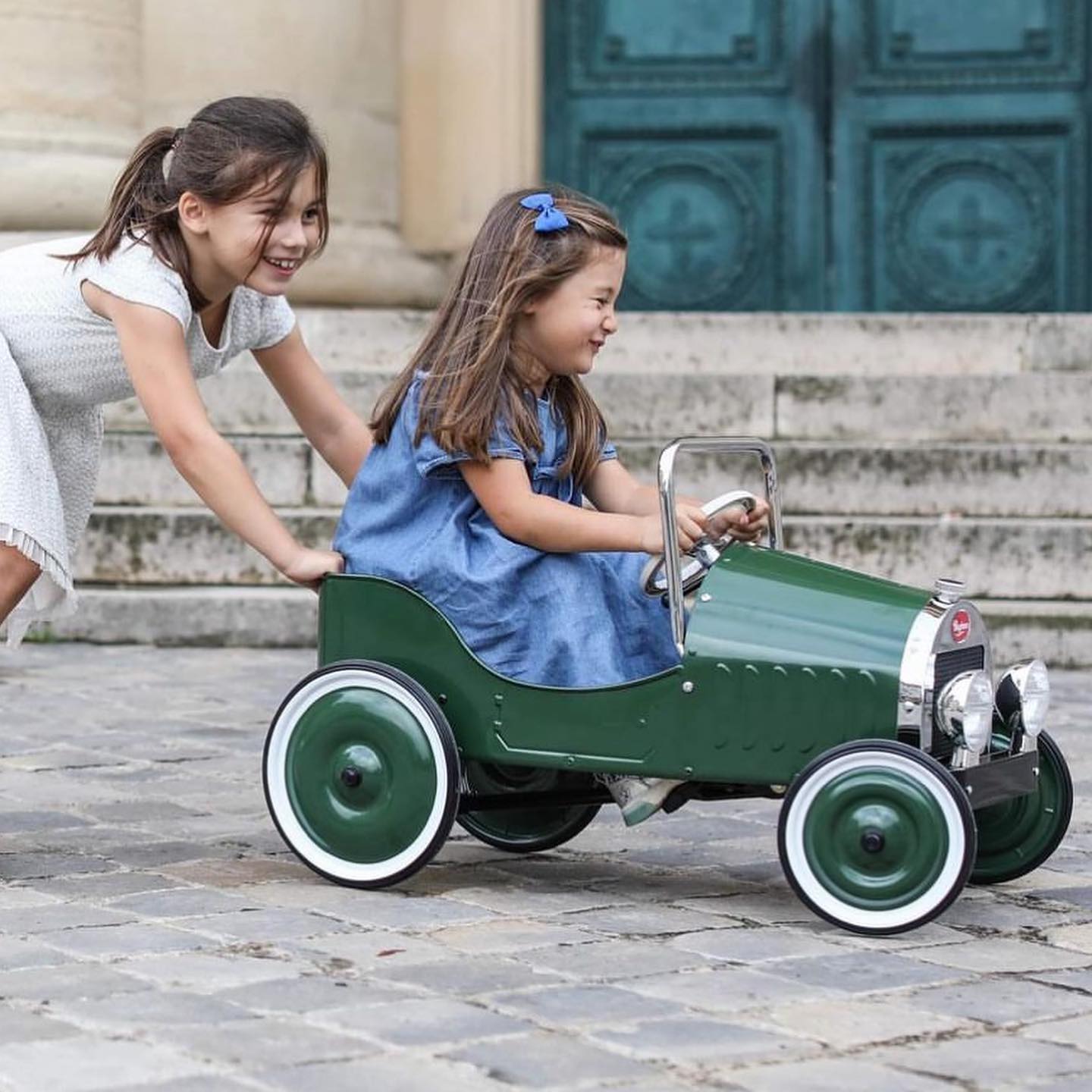 Baghera 1939 Ride On Classic Green Pedal Car