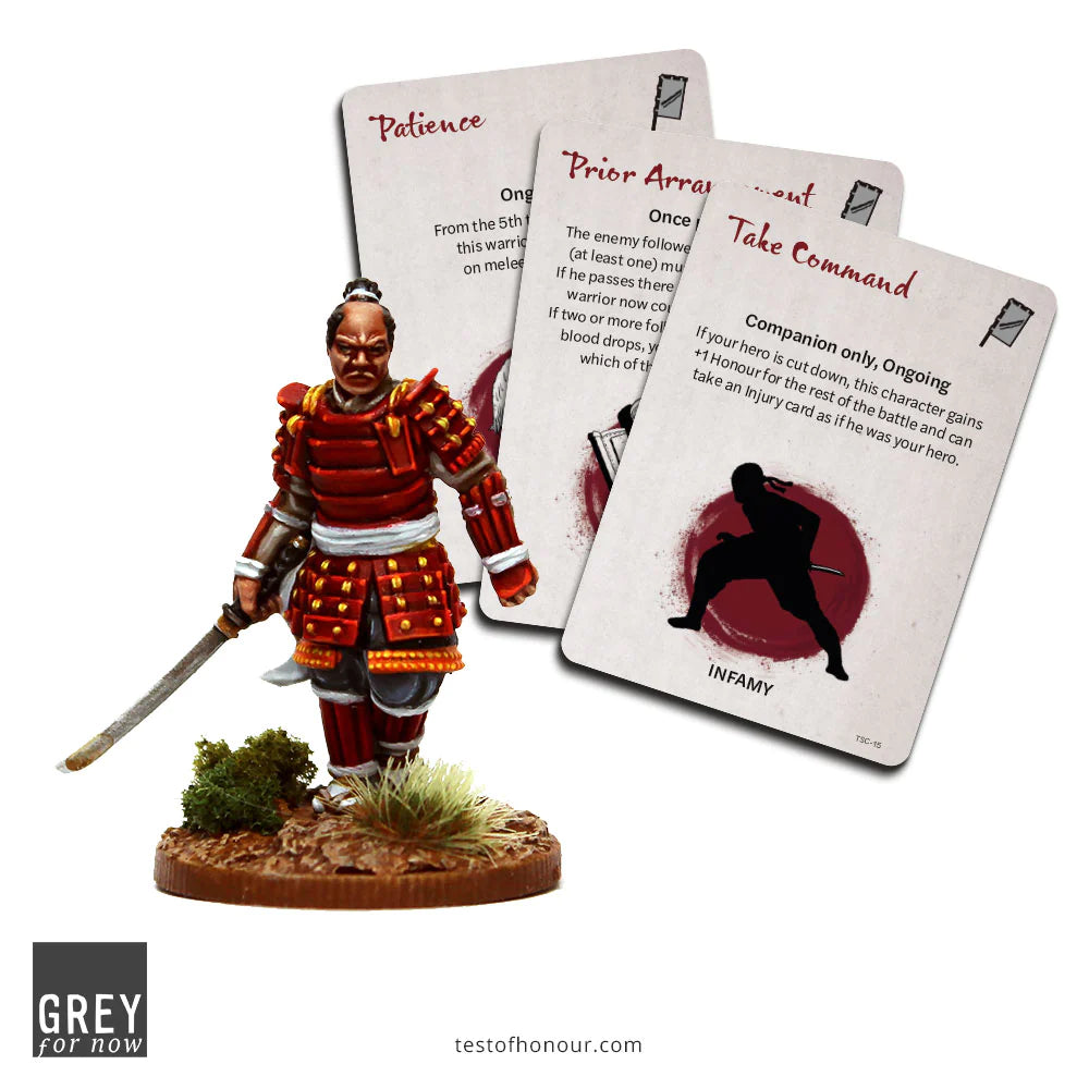 Grey For Now Games Test of Honour Tokugawa Clan Samurai 28mm Scale Metal Figure