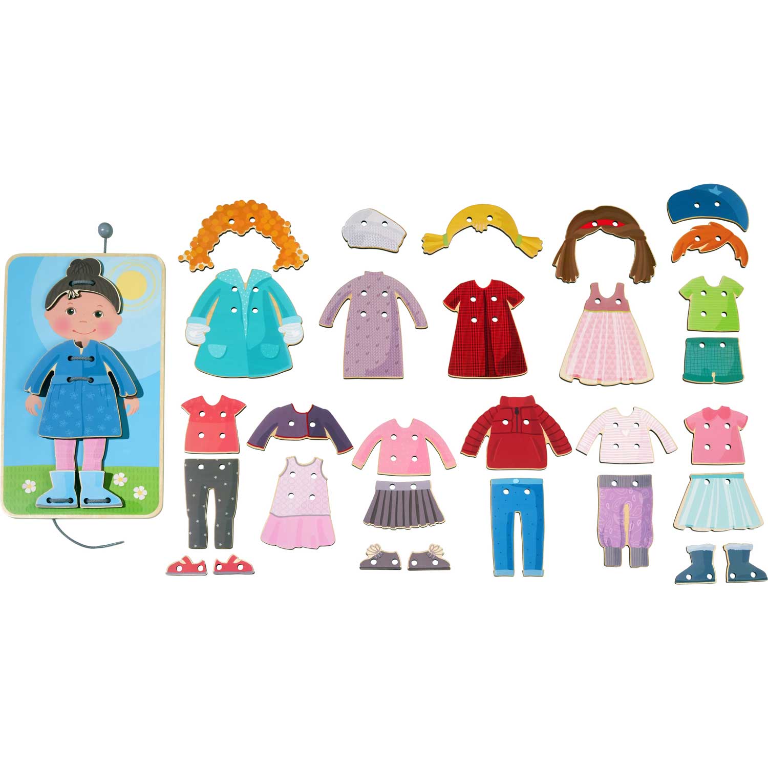 HABA My First Threading Game – Dress Up Fun