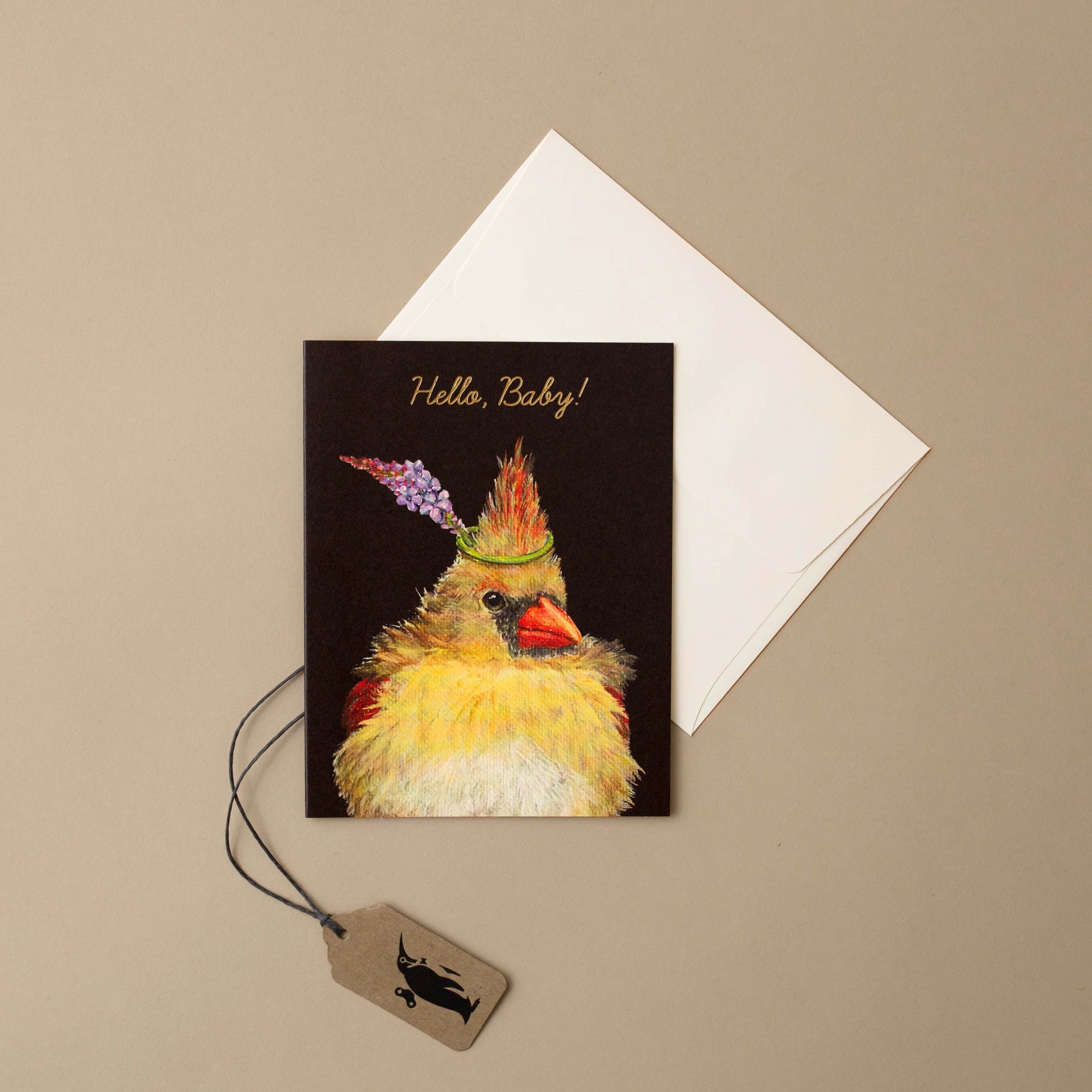 Hello, Baby! Bird Greeting Card