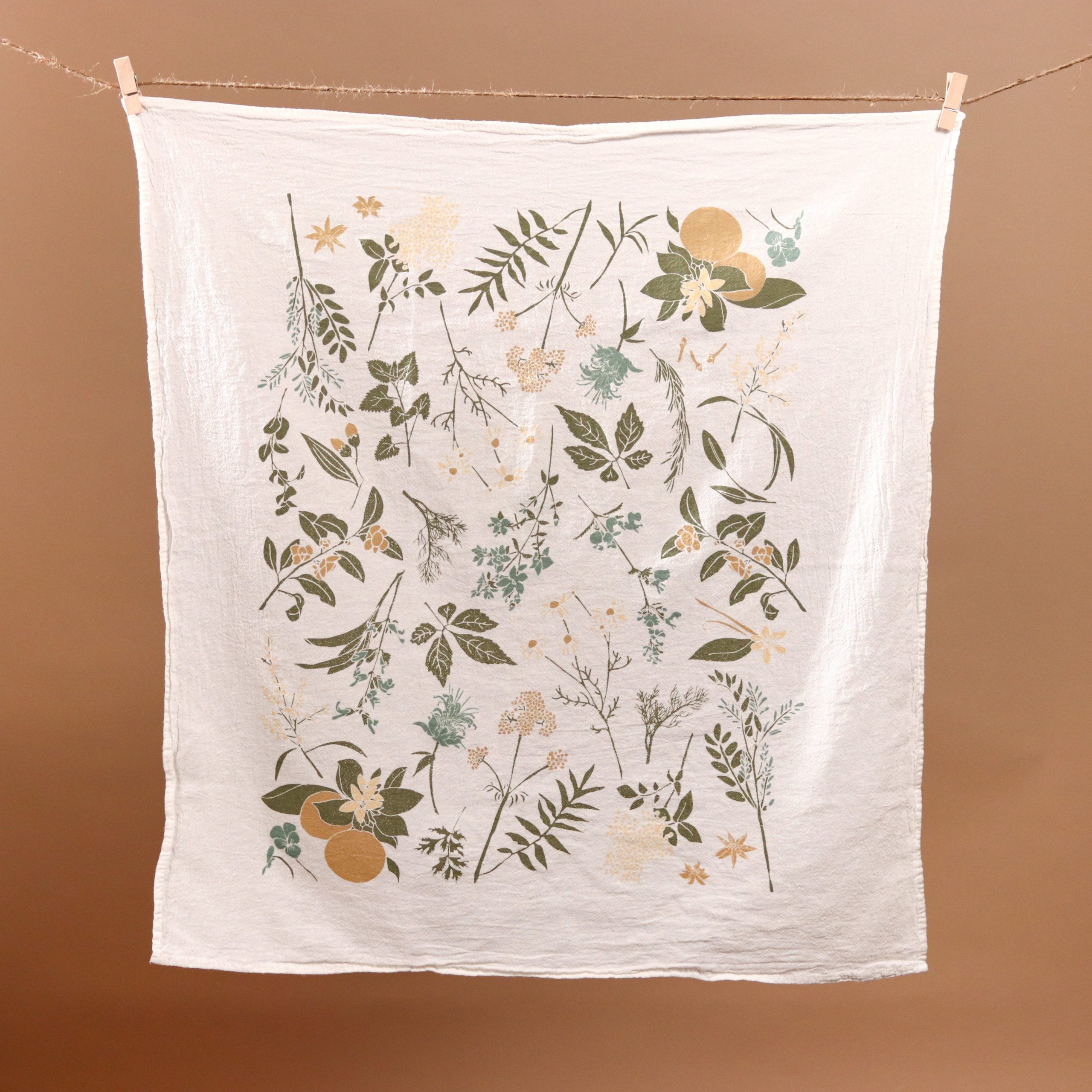 Herbal Tea Garden Kitchen Towel