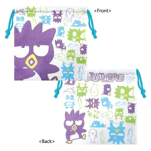 Japan Sanrio Bad Badtz Maru Drawstring Bag / Cotton Gift Bag