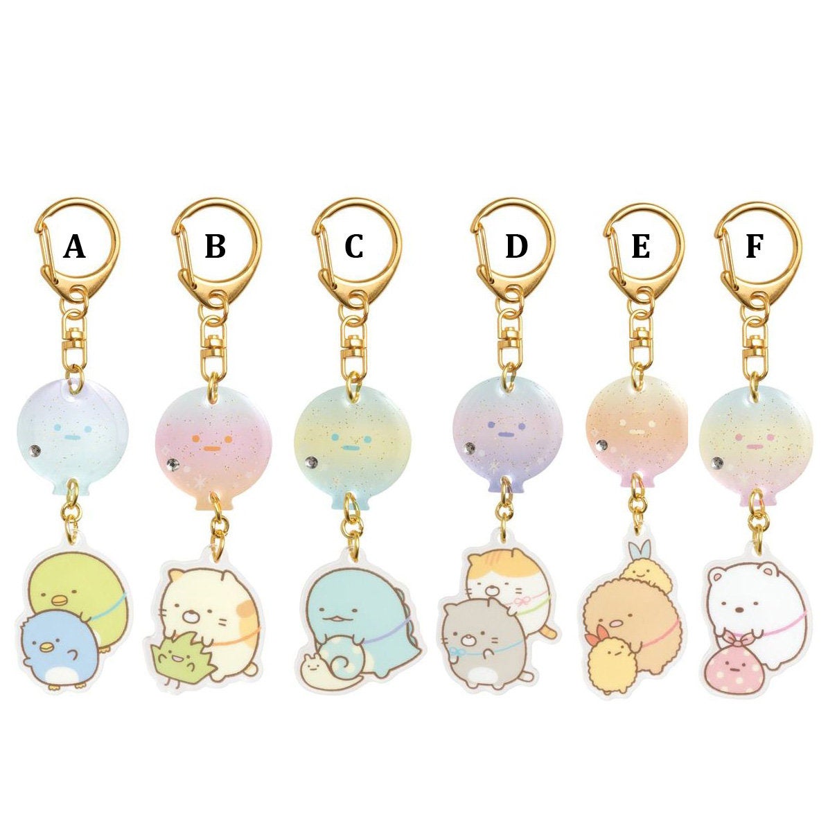 Japan San-X Sumikko Gurashi Acrylic Mascot Keychain (Balloon)