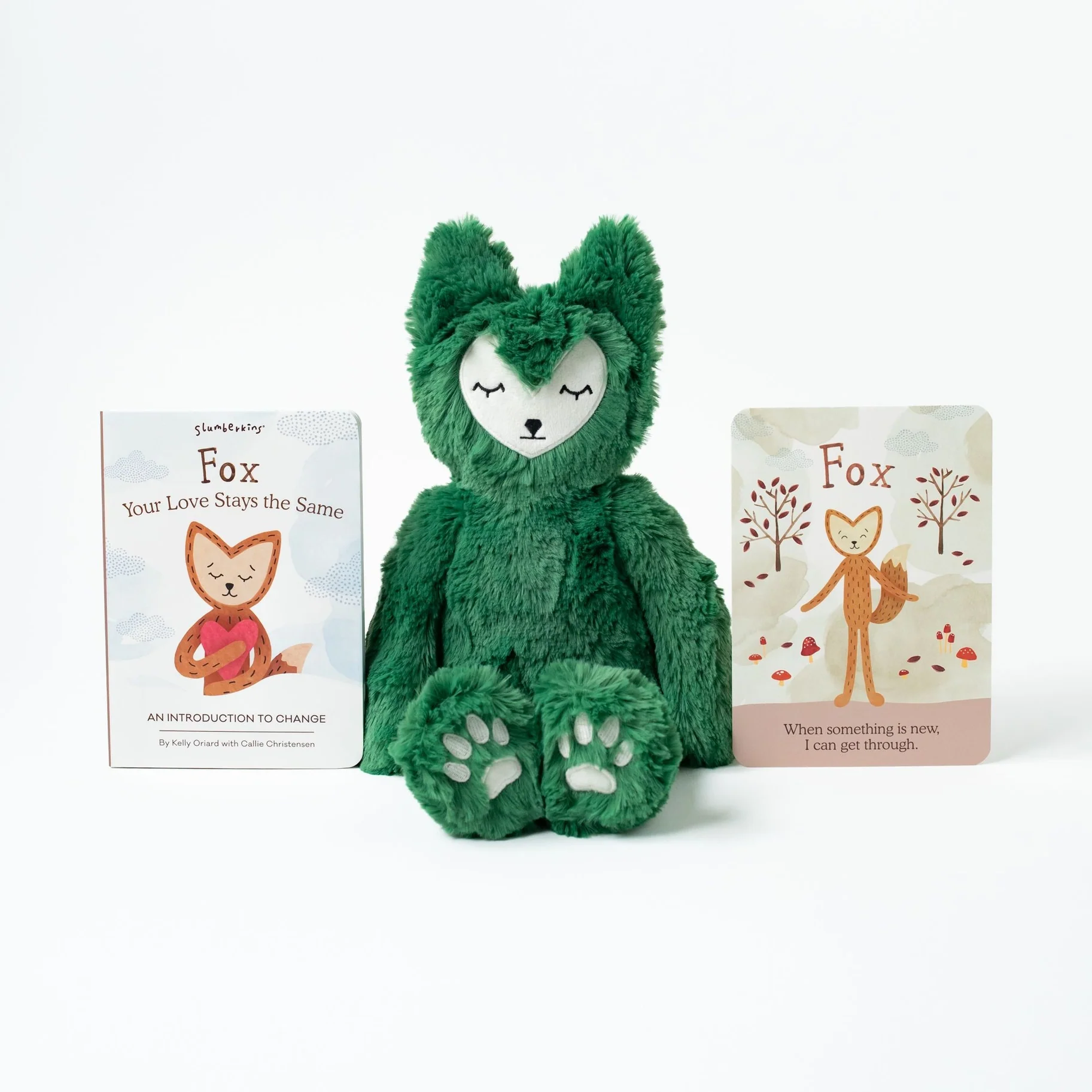 Emerald Fox Kin with a lesson book