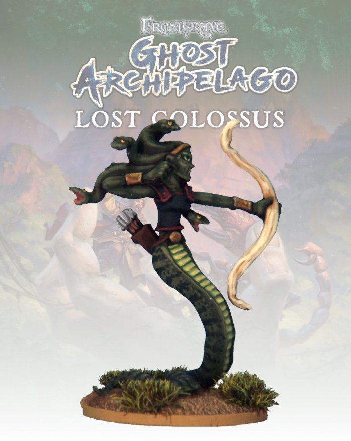 Frostgrave Ghost Archipelago Gorgon, 28 mm Scale Model Metal Figure