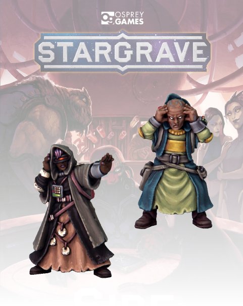 Stargrave Psionicists II, 28 mm Scale Model Metal Figures