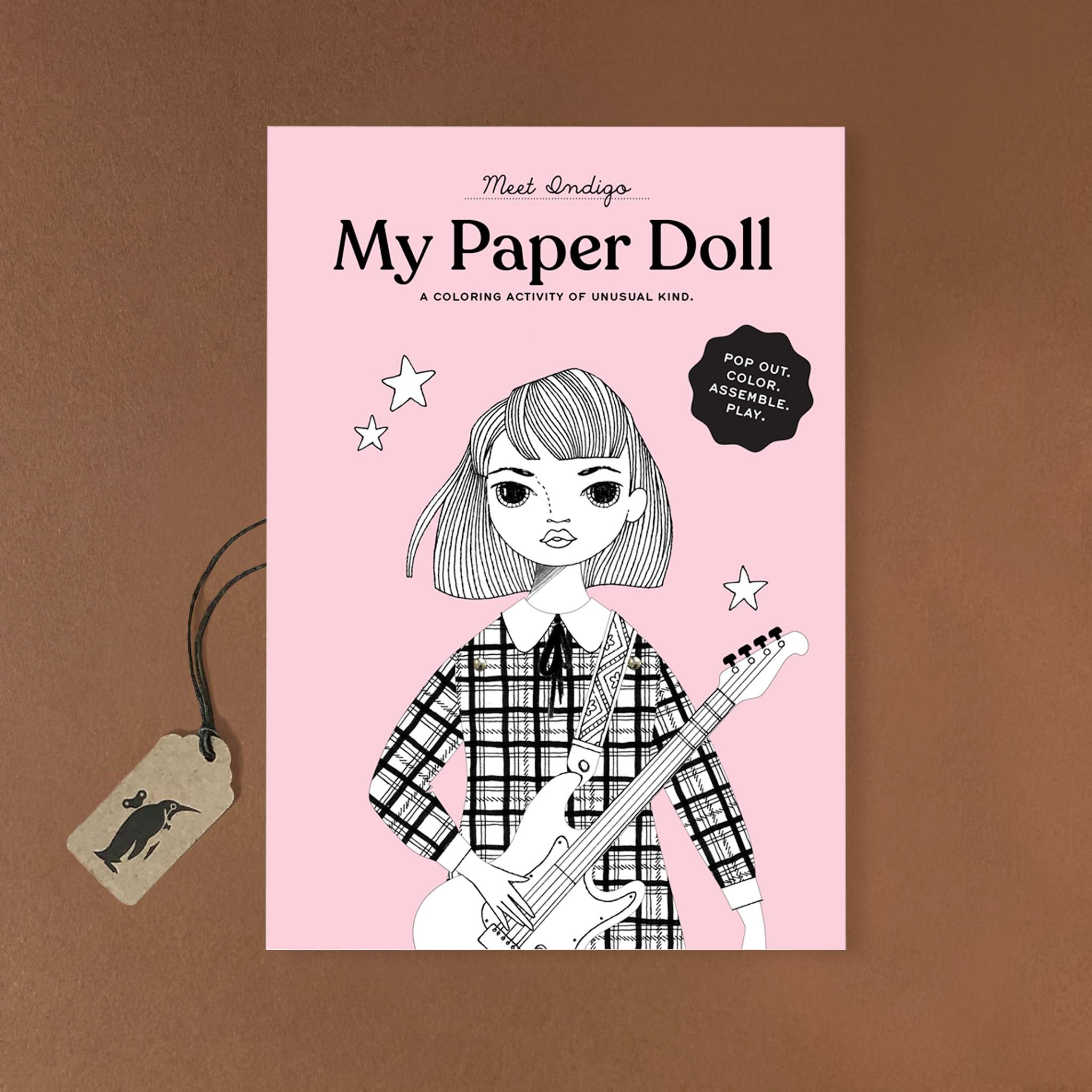 Indigo Paper Doll Coloring Kit