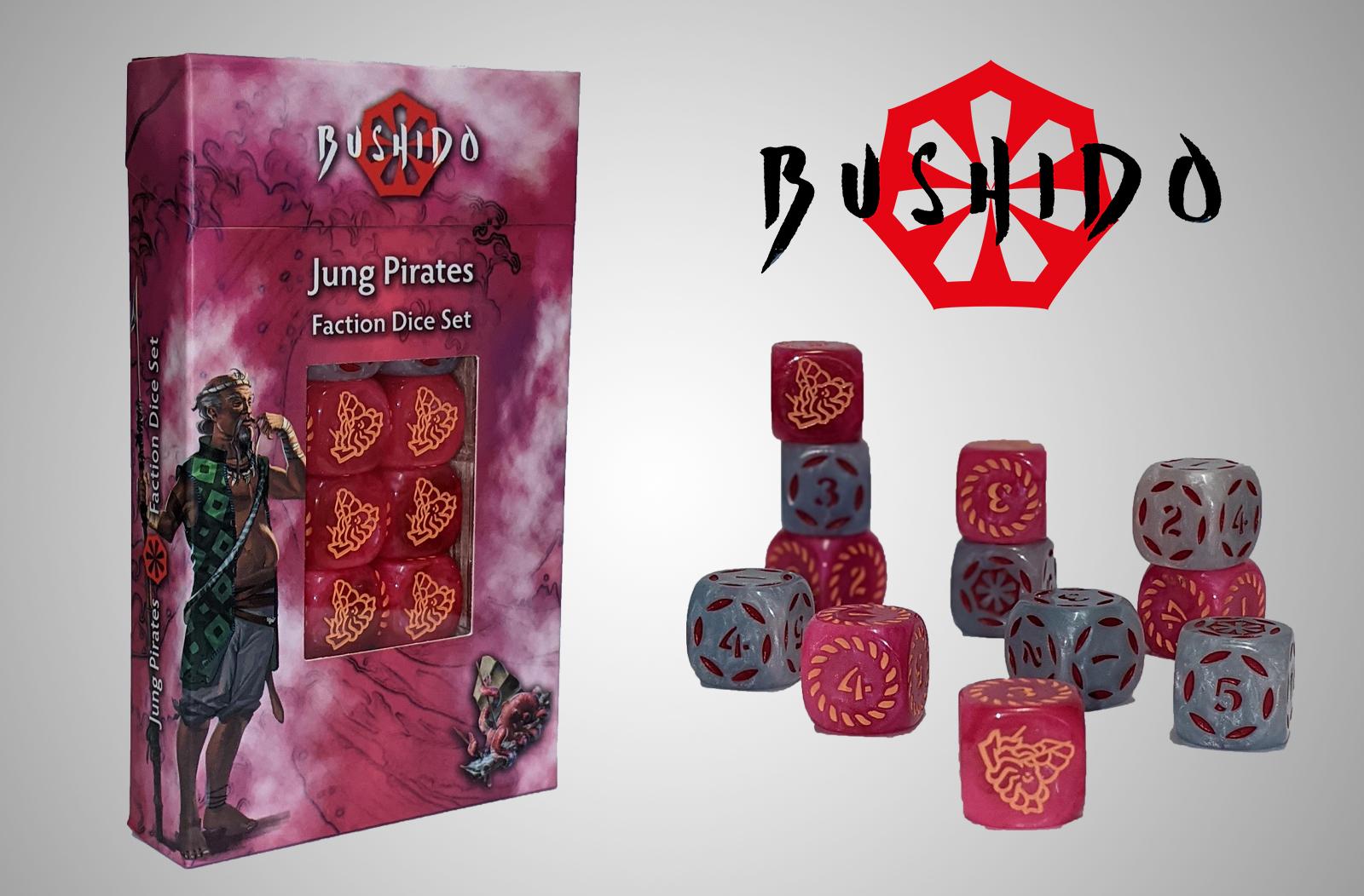 Bushido Jung Pirates Faction Dice Set