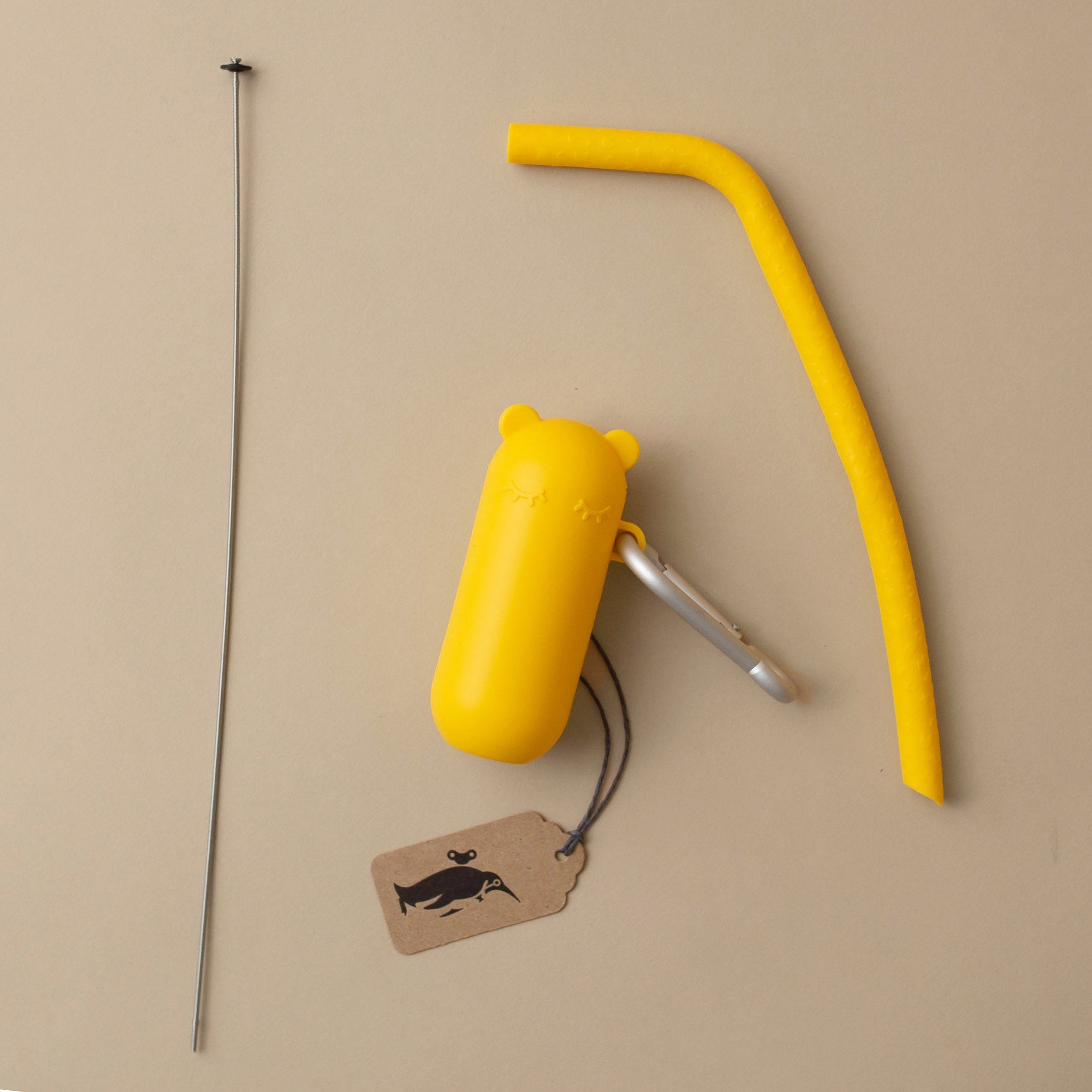 Keepie Silicone Straw Set | Yellow