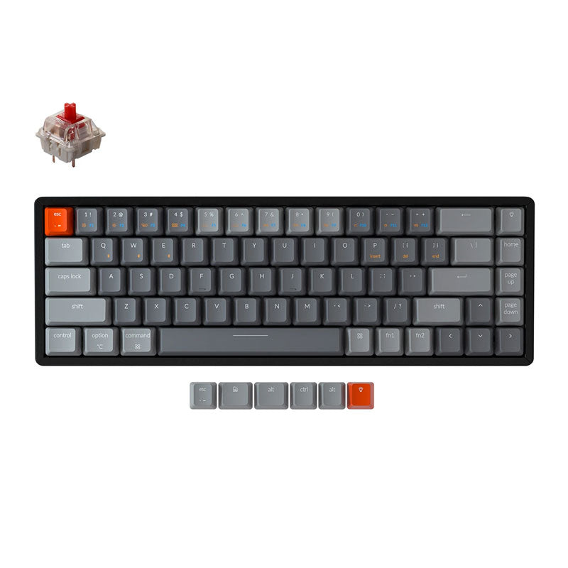 Keychron K6 RGB Aluminum Hot-Swap Switch Red W2